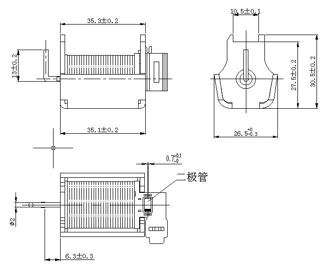 Q5汽車透鏡變光電磁鐵廠家